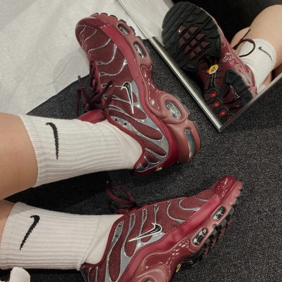 giày nike air max plus se 'night maroon & metallic silver' hj9743-600