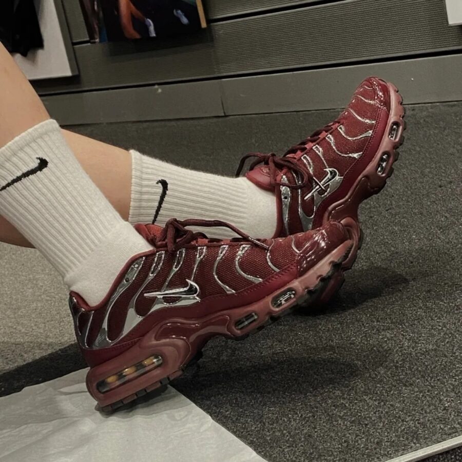 giày nike air max plus se 'night maroon & metallic silver' hj9743-600
