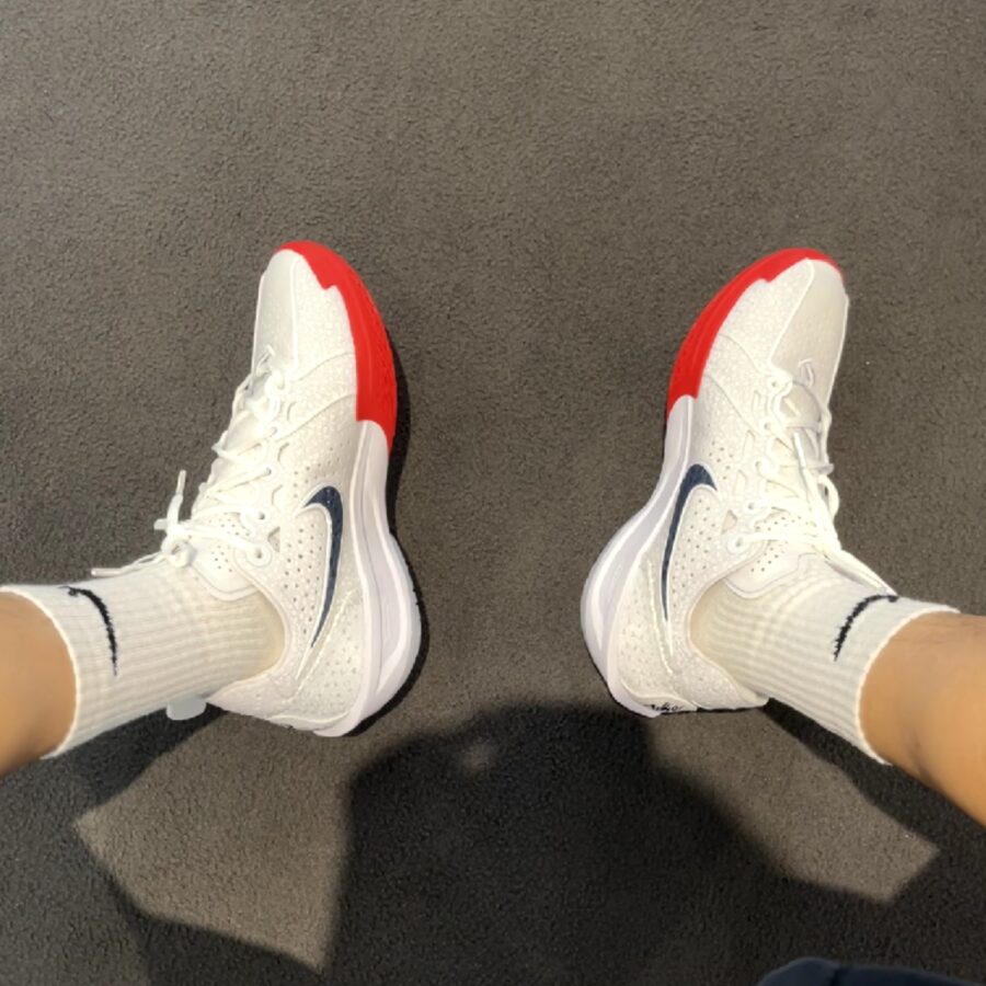 giày nike air zoom gt cut 3 ep 'white black red' dv2918-103