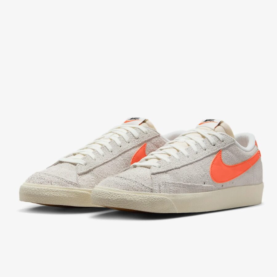 giày nike blazer low 77 'summit white safety orange' hf3158-100