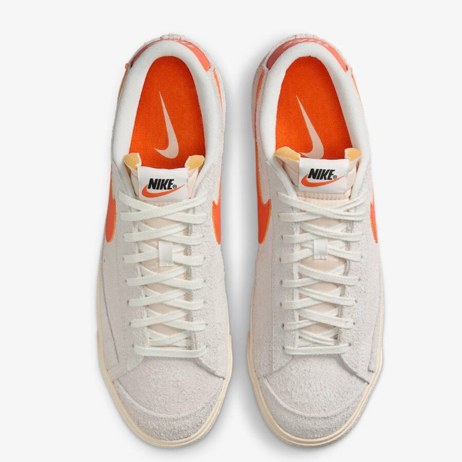 giày nike blazer low 77 'summit white safety orange' hf3158-100