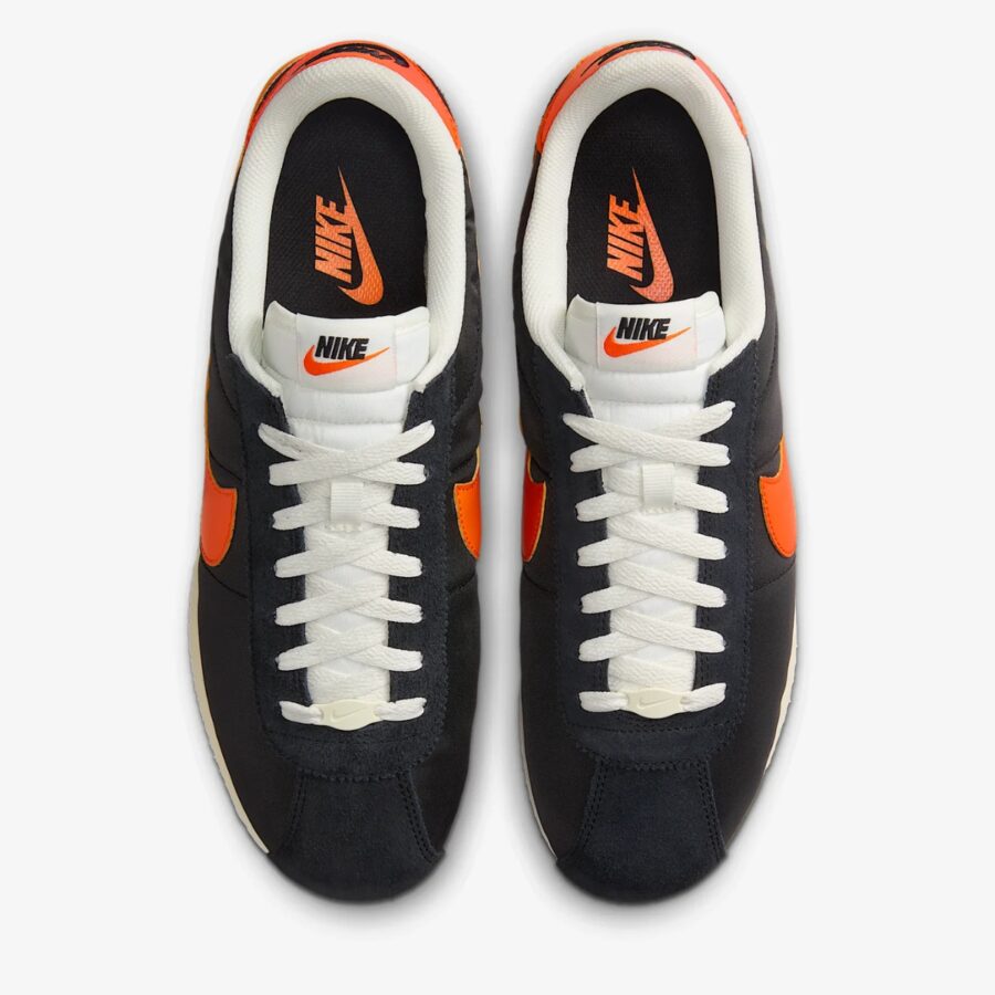 giày nike cortez textile 'black sail muslin safety orange' hf0263-003