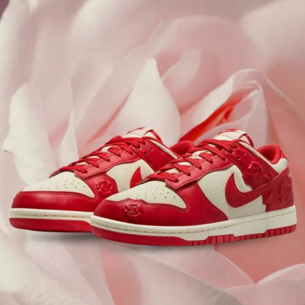 Red Dunks With Roses Giày Nike Dunk Low 'Red Roses' HF1986-100