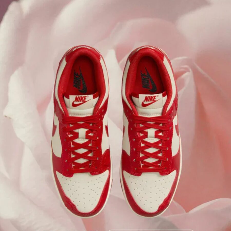 giày nike dunk low 'red roses' hf1986-100