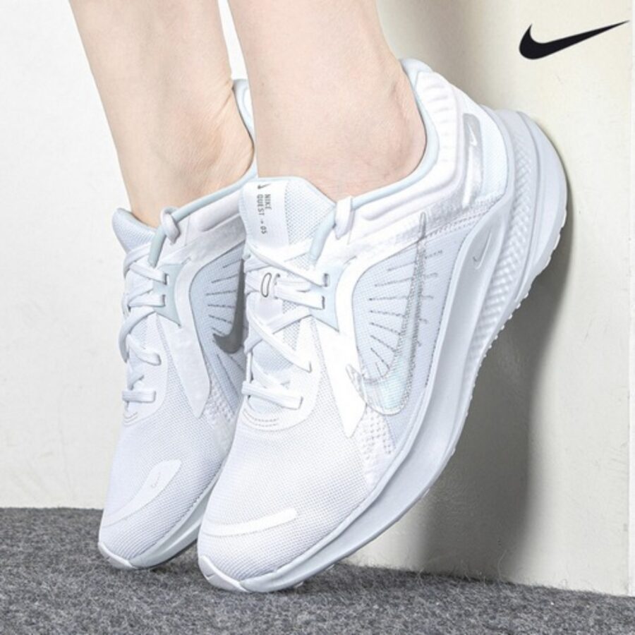 giày nike quest 5 'white metallic silver' dd9291-100