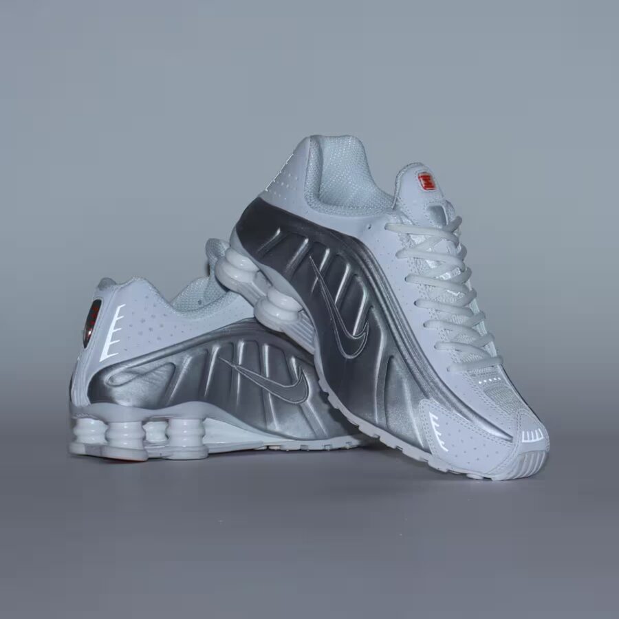 giày nike shox r4 'white metallic' ar3565-101
