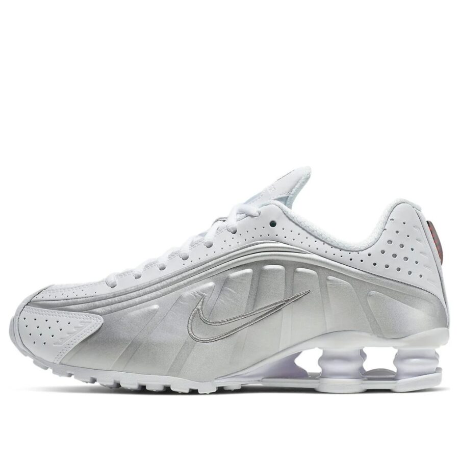 giày nike shox r4 'white metallic' ar3565-101
