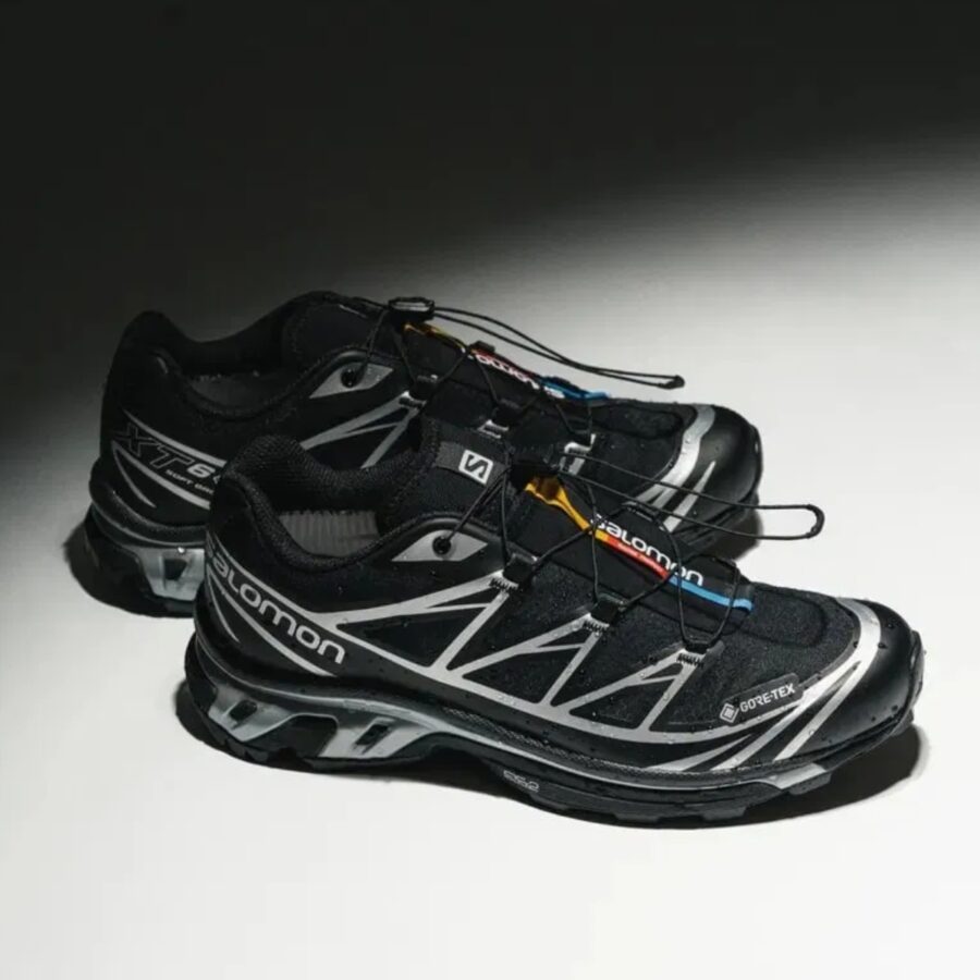 giày salomon xt-6 gore-tex black silver l47450600