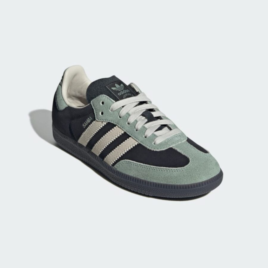 giày adidas samba og 'core black silver green' ji2680