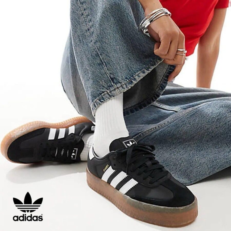 giày adidas sambae 'black white gold' ji1350