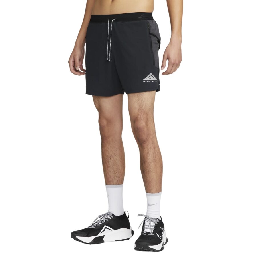 quần nike dri-fit men's 13cm (approx.) brief-lined trail shorts black dv9312-010