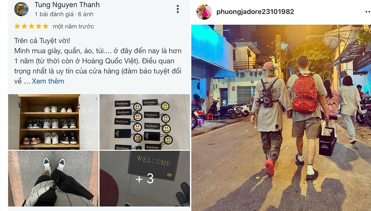 sneaker, quần áo, phụ kiện thời trang chính hãng