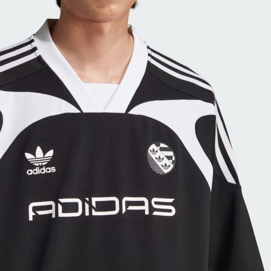 áo adidas adilenium oversized short sleeve jersey 'black' iw3635