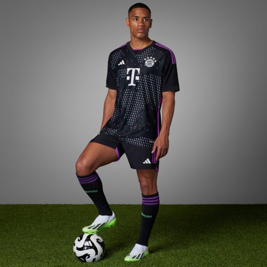 áo adidas fc bayern 2324 away jersey 'black purple' hr6947