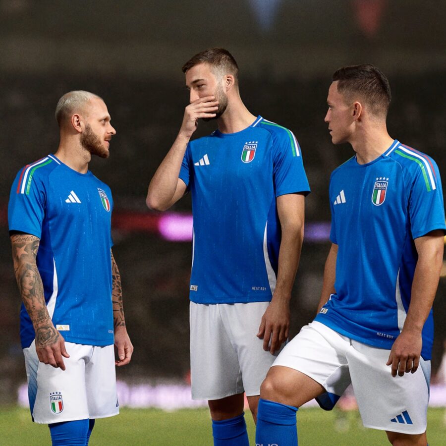 áo adidas italy 2024 home authentic jersey ‘blue’ in0658