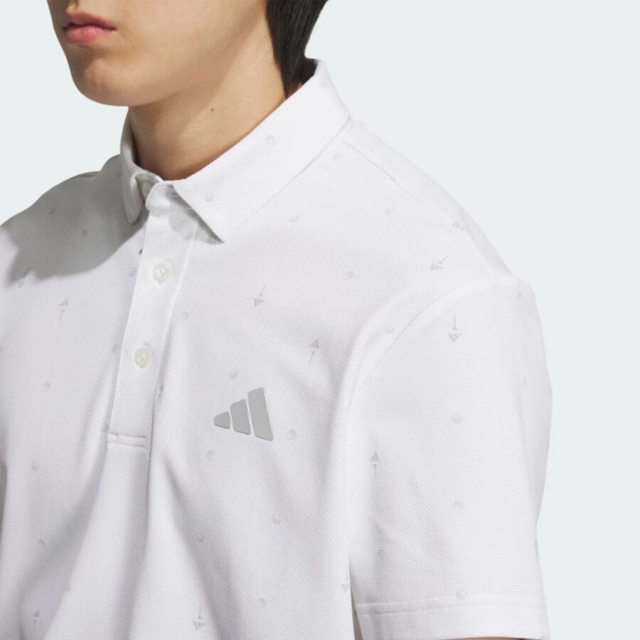 áo adidas polo golf adidas monogram 'white' je7146
