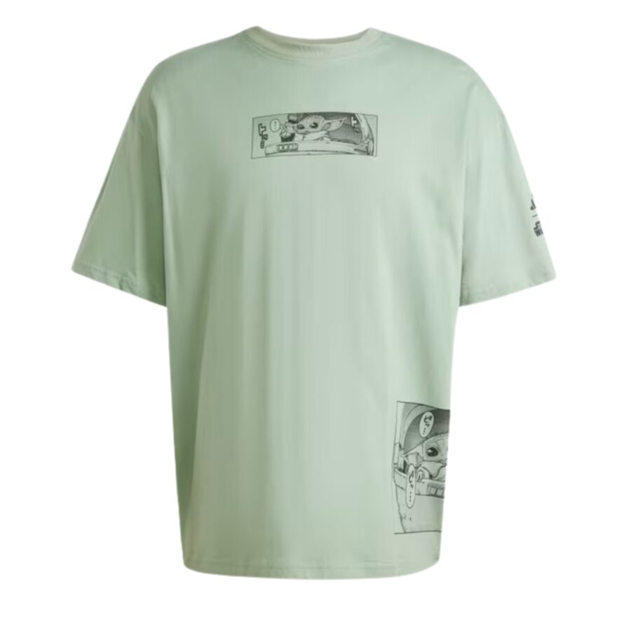 áo adidas t-shirt x star wars the mandalorian™ nam 'silver green' ji5718