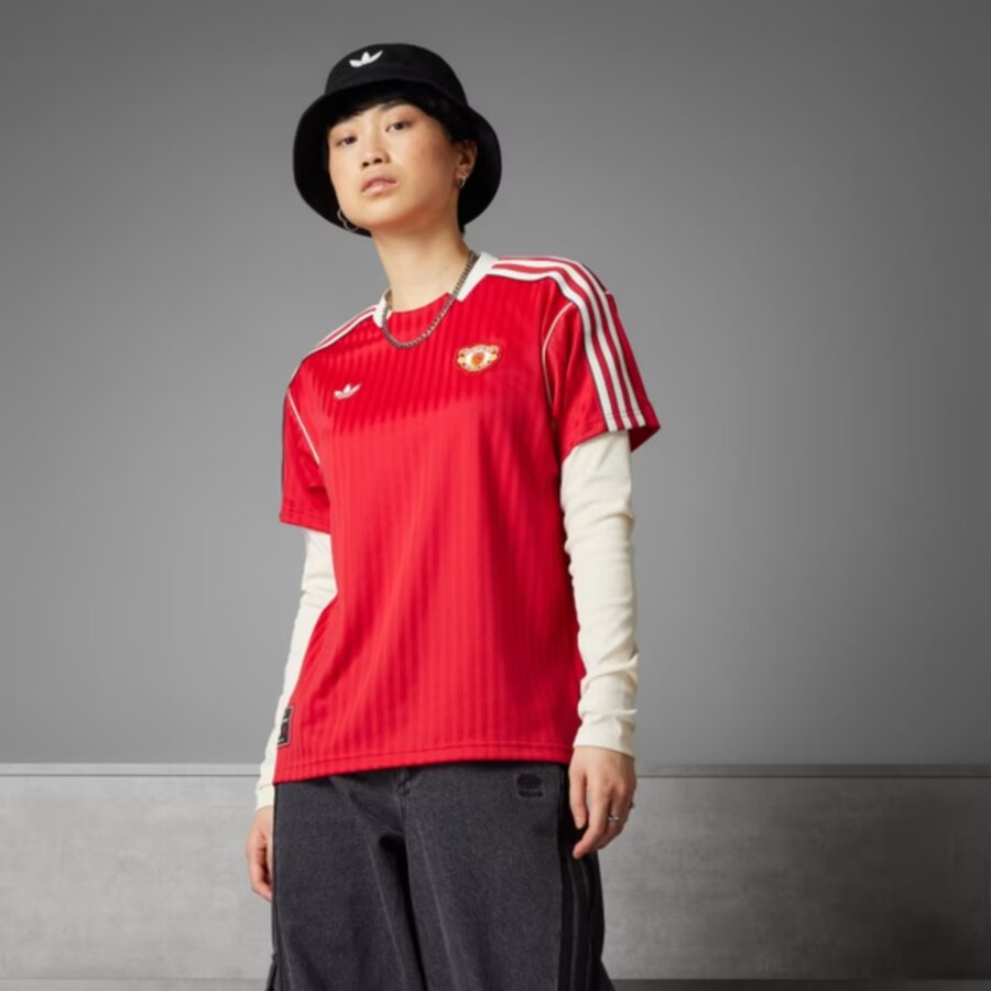 áo adidas jersey bóng đá manchester united terrace 'mufc red' jf0386
