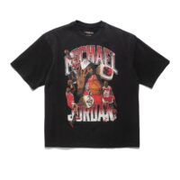 áo jordan flight essential oversized tee black varsity red hm7131-010