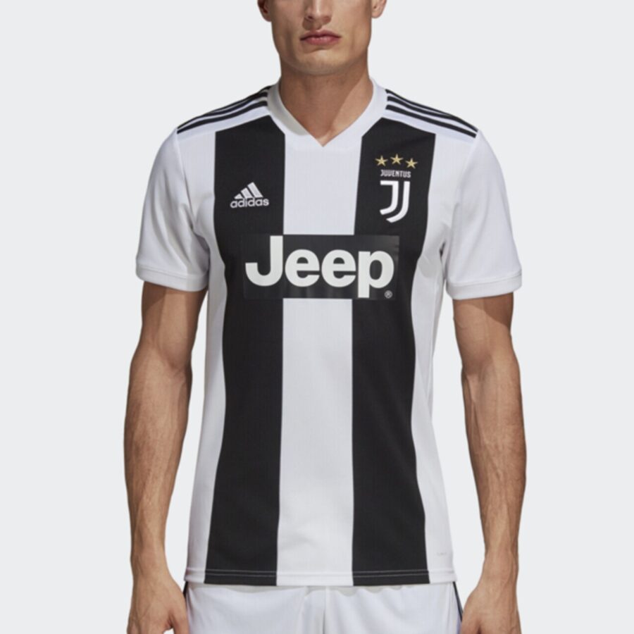 áo adidas juventus 1819 home jersey 'white black' cf3489