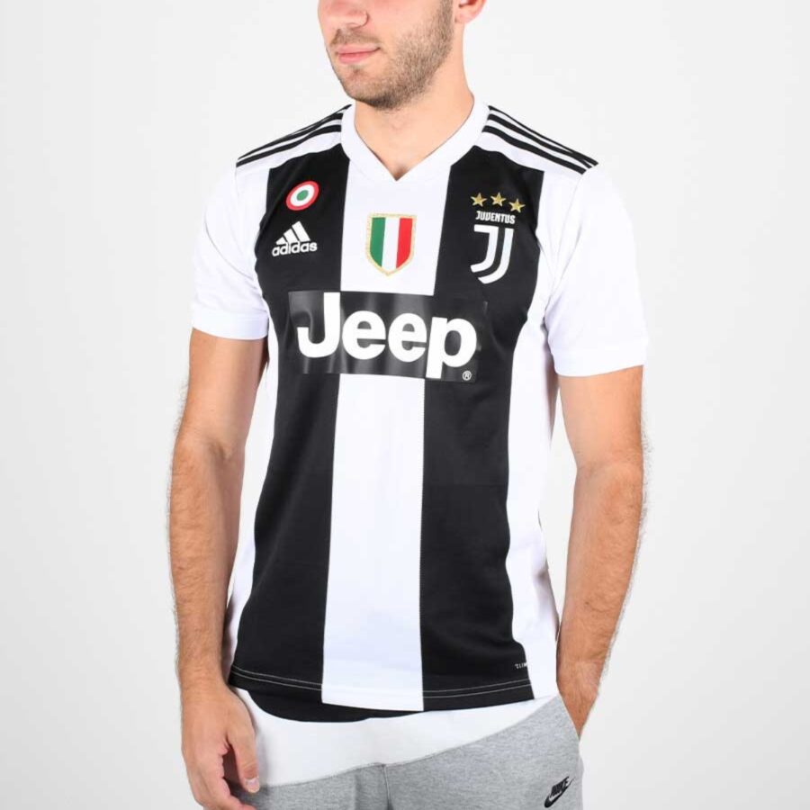 áo adidas juventus 1819 home jersey 'white black' cf3489