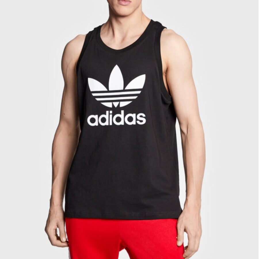 áo adidas originals adicolor classics trefoil tank top 'black white' ia4811
