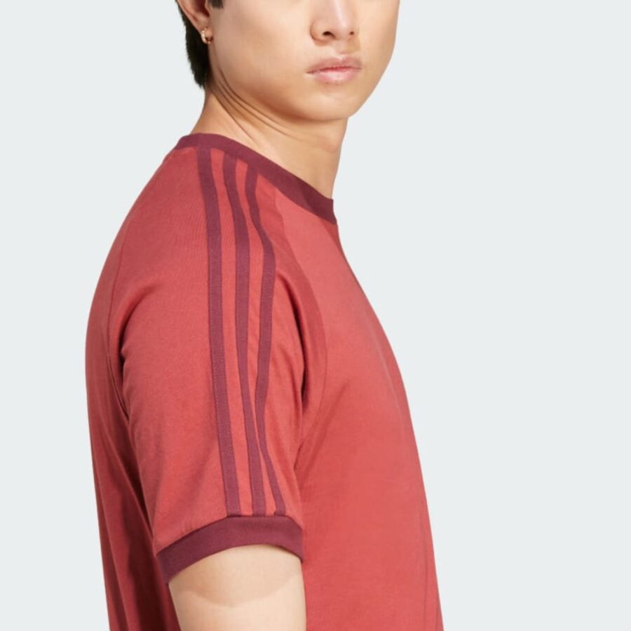 áo adidas t-shirt 3 sọc classics adicolor nam 'preloved ruby' jn7019