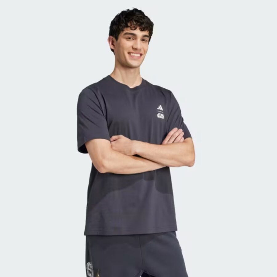 áo adidas t-shirt x star wars™ the mandalorian™ nam 'night grey' ji5716
