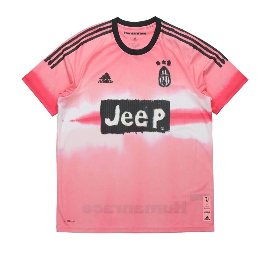 áo adidas x human race crossover au player edition 20-21 season juventus jersey pink gj9096