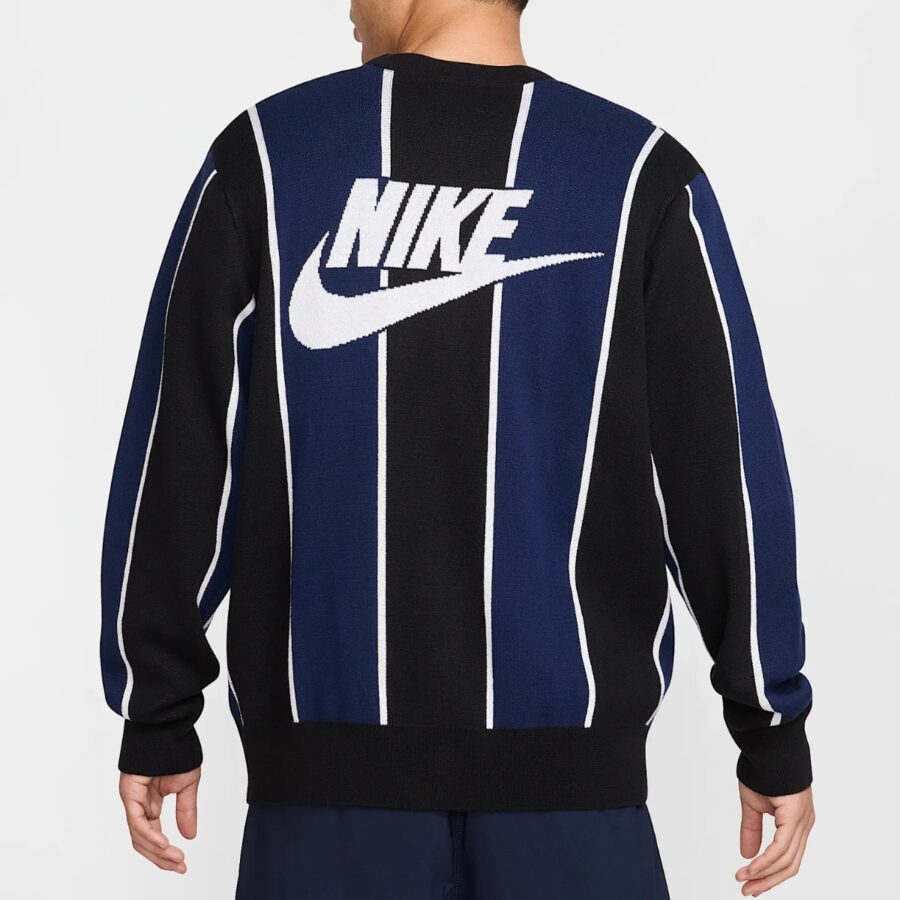 áo nike club men's fairway striped sweater 'midnight navy' hm4813-010