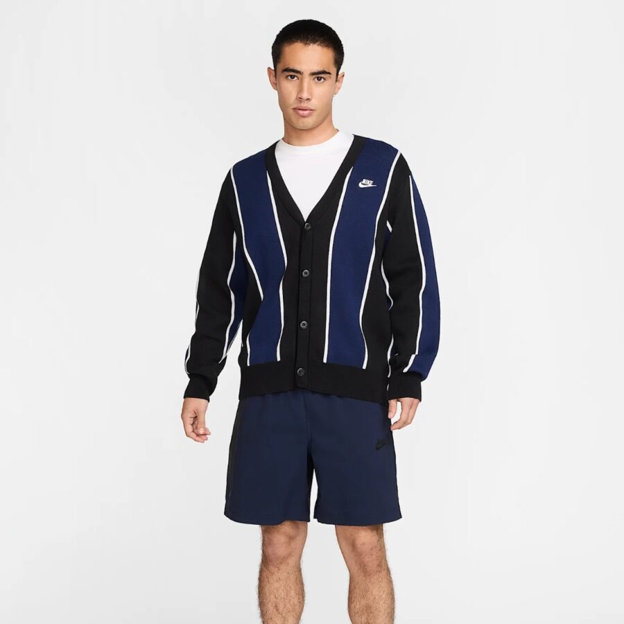 áo nike club men's fairway striped sweater 'midnight navy' hm4813-010