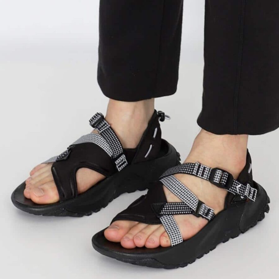 dép nike oneonta sandal 'black pure platinum' dj6603-001