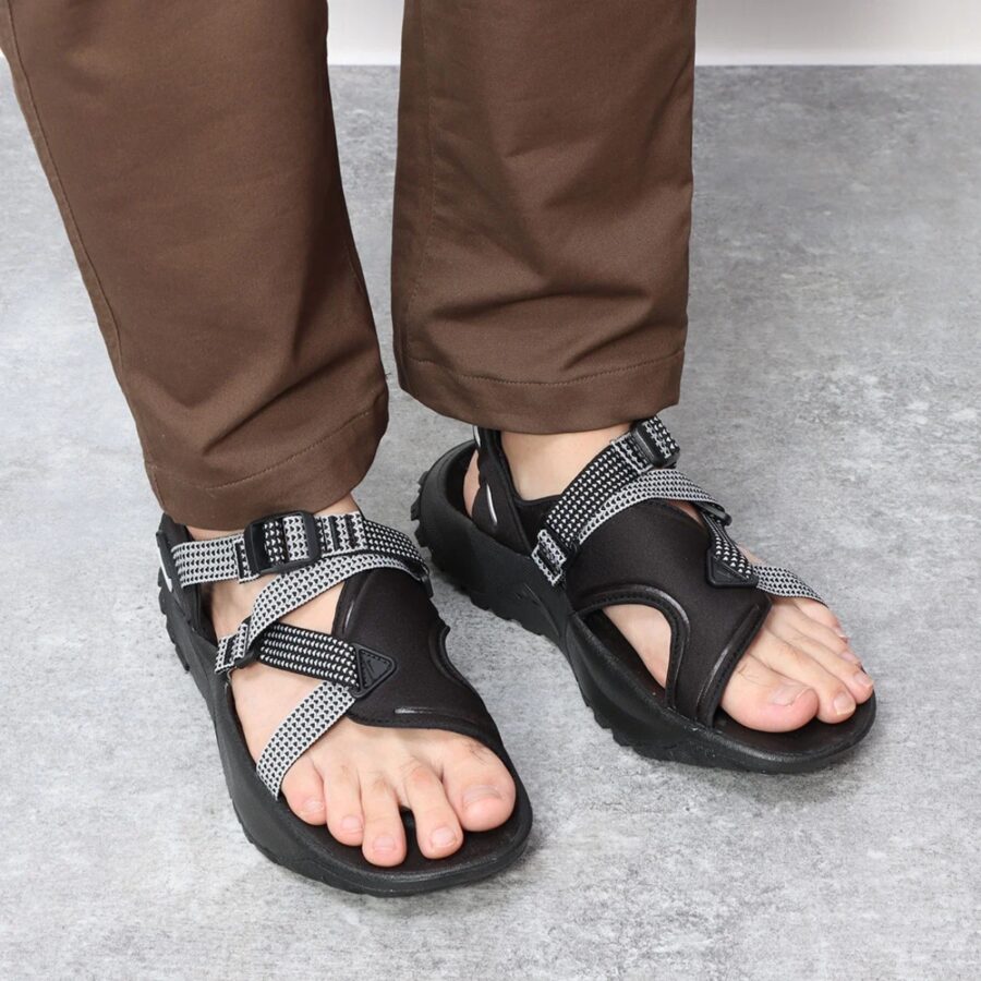 dép nike oneonta sandal 'black pure platinum' dj6603-001