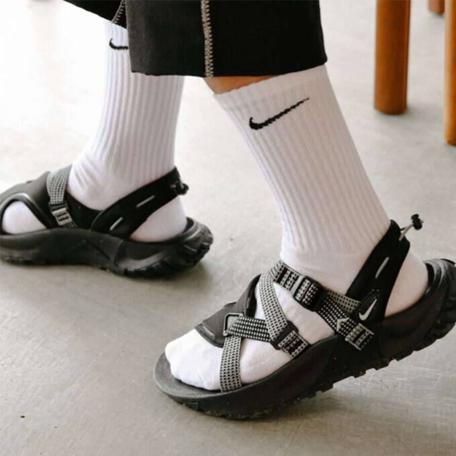 dép nike oneonta sandal 'black pure platinum' dj6603-001