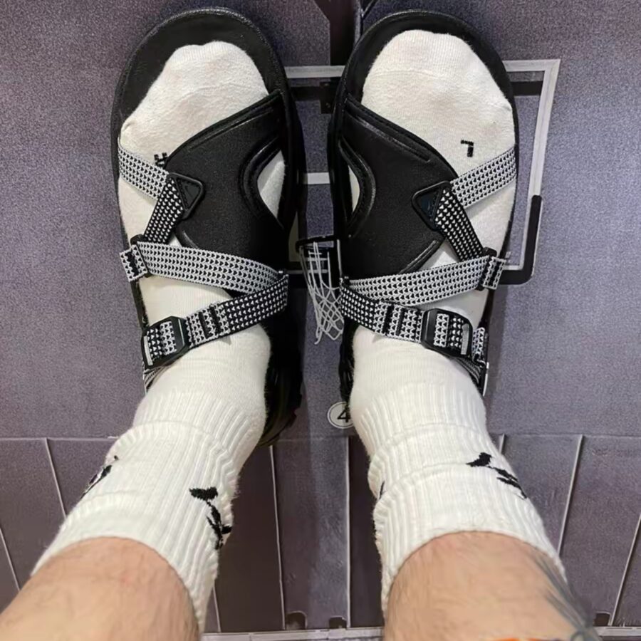 dép nike oneonta sandal 'black pure platinum' dj6603-001