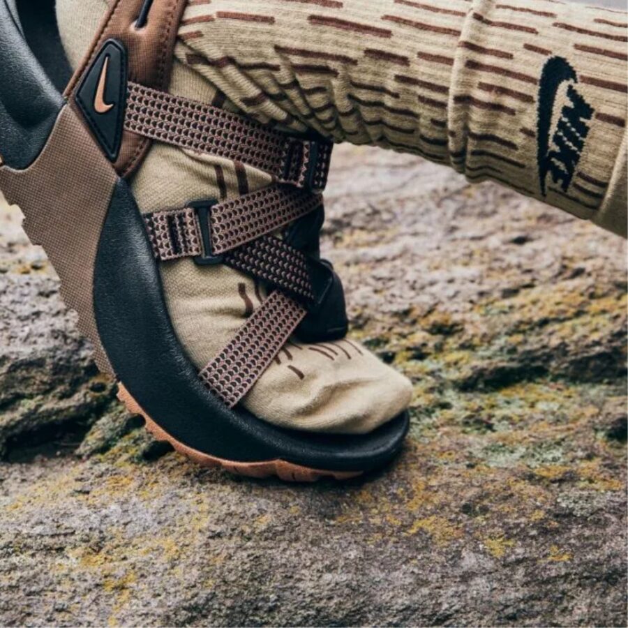 dép nike oneonta sandal sports black brown sandals 'black brown' dj6603-002