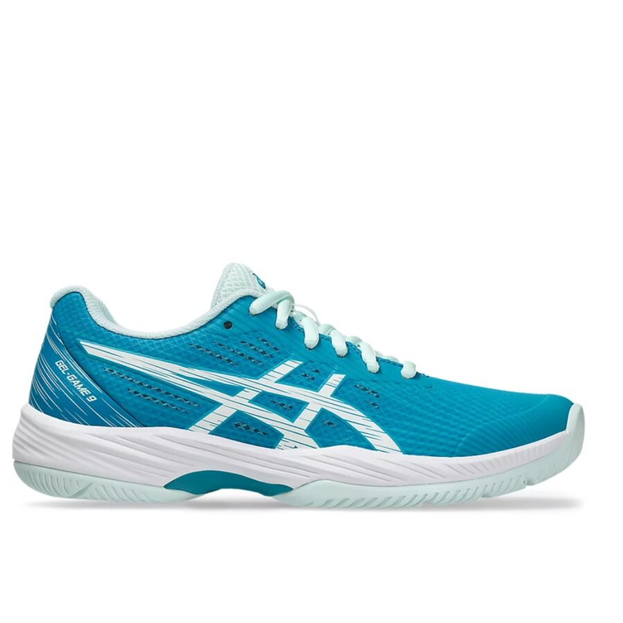 giày tennis/pickleball asics gel game 9 teal 'blue white' 1042a211-406