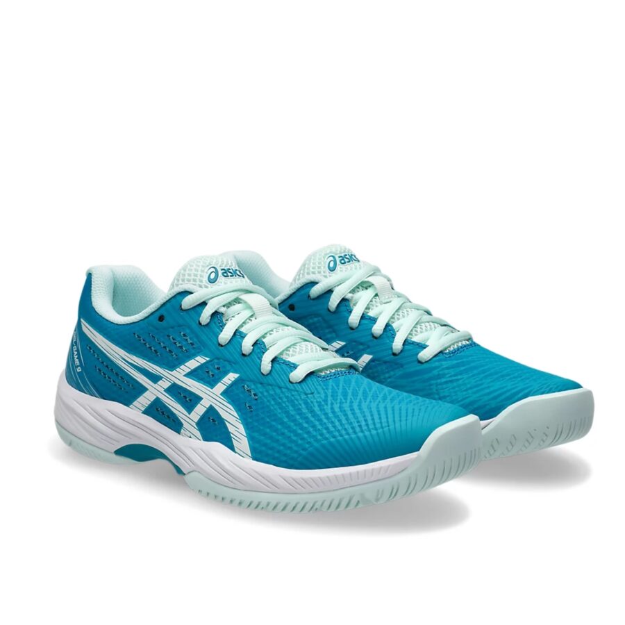 giày tennis/pickleball asics gel game 9 teal 'blue white' 1042a211-406