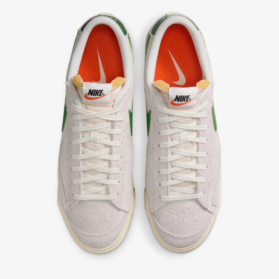 giày nike blazer low '77 premium 'coconut milk kelly green' hf3158-101
