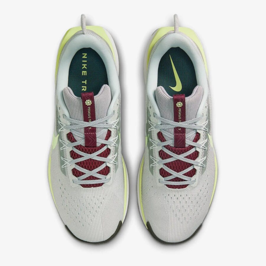 giày nike reactx pegasus trail 5 'light silver barely volt' dv3864-004