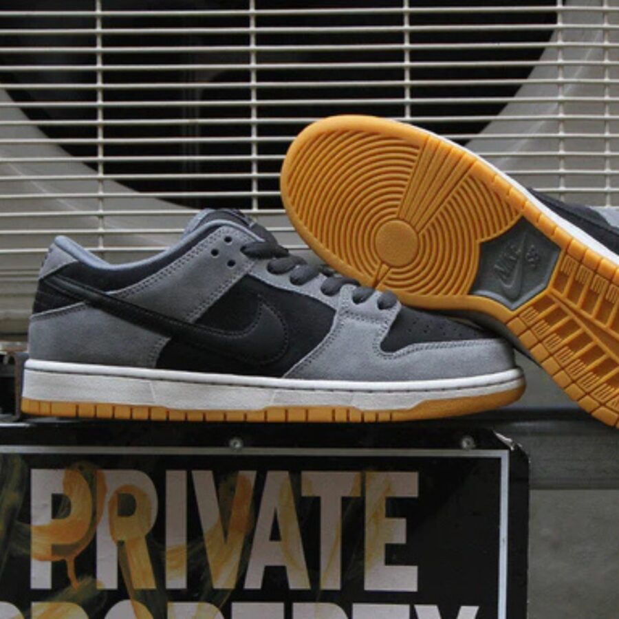 giày nike sb dunk low pro 'black smoke grey' hf3063-001