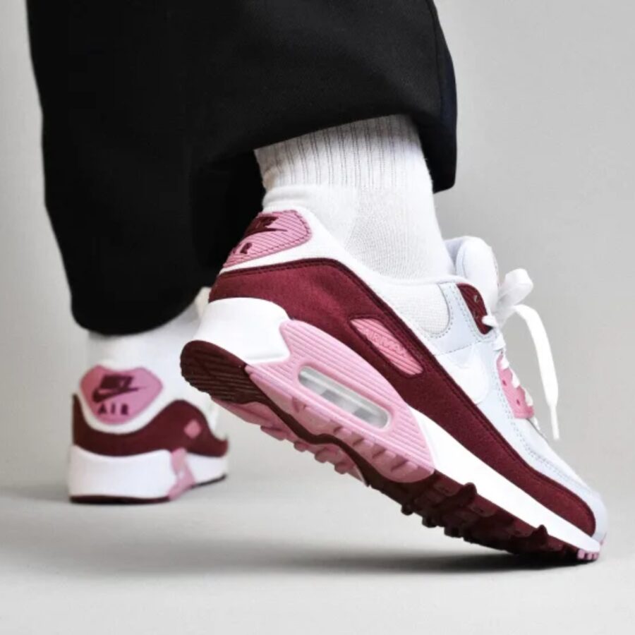 giày nike women's air max 90 se 'dark team red' hm9451-600