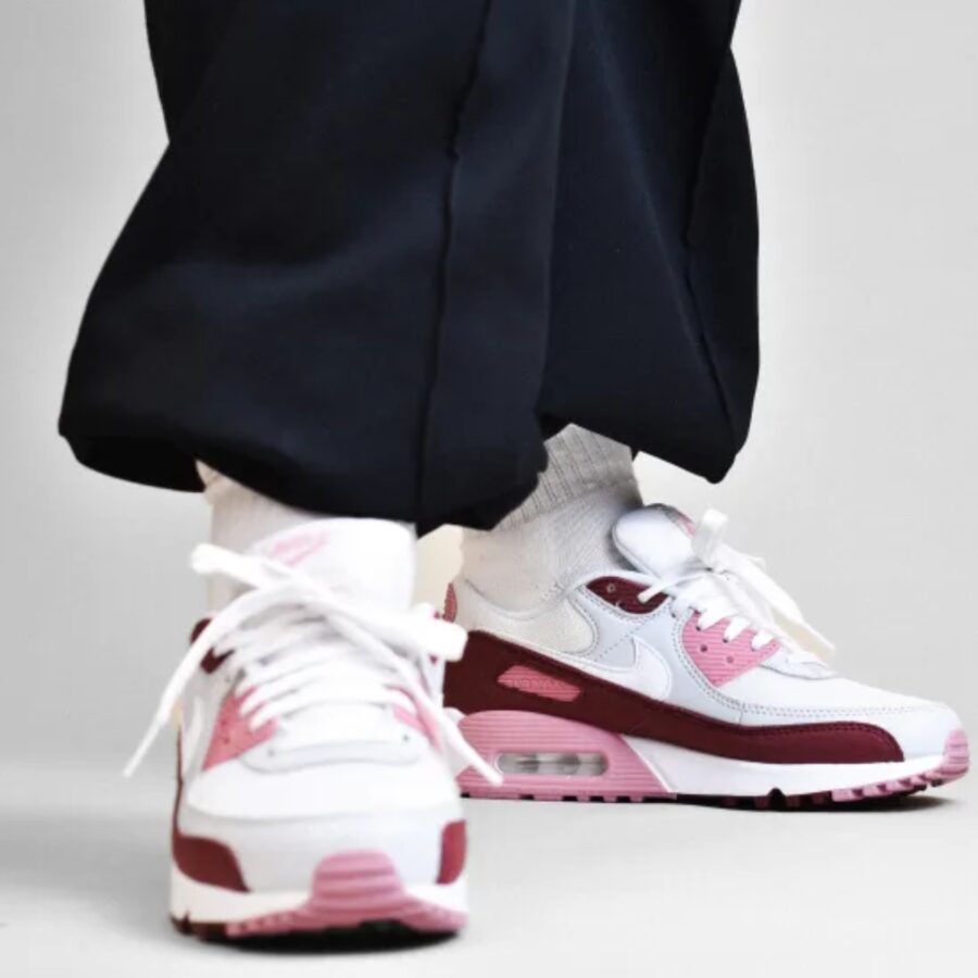 giày nike women's air max 90 se 'dark team red' hm9451-600