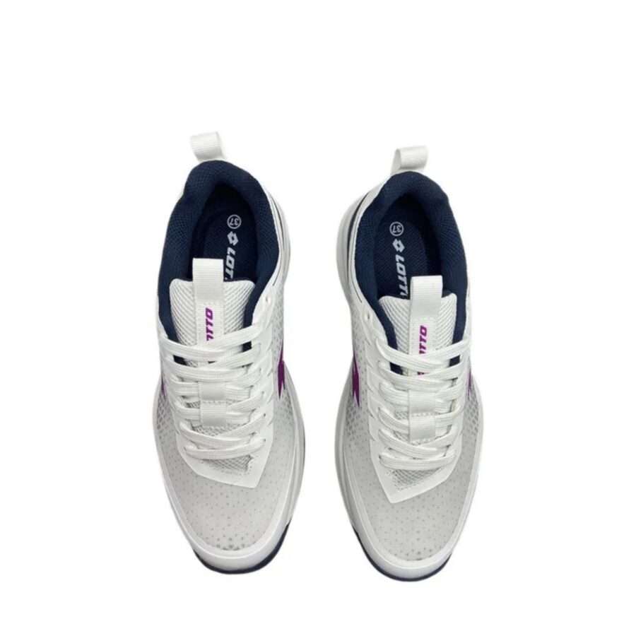 giày pickleball/ tennis lotto etre "white/purple" lotte250201e