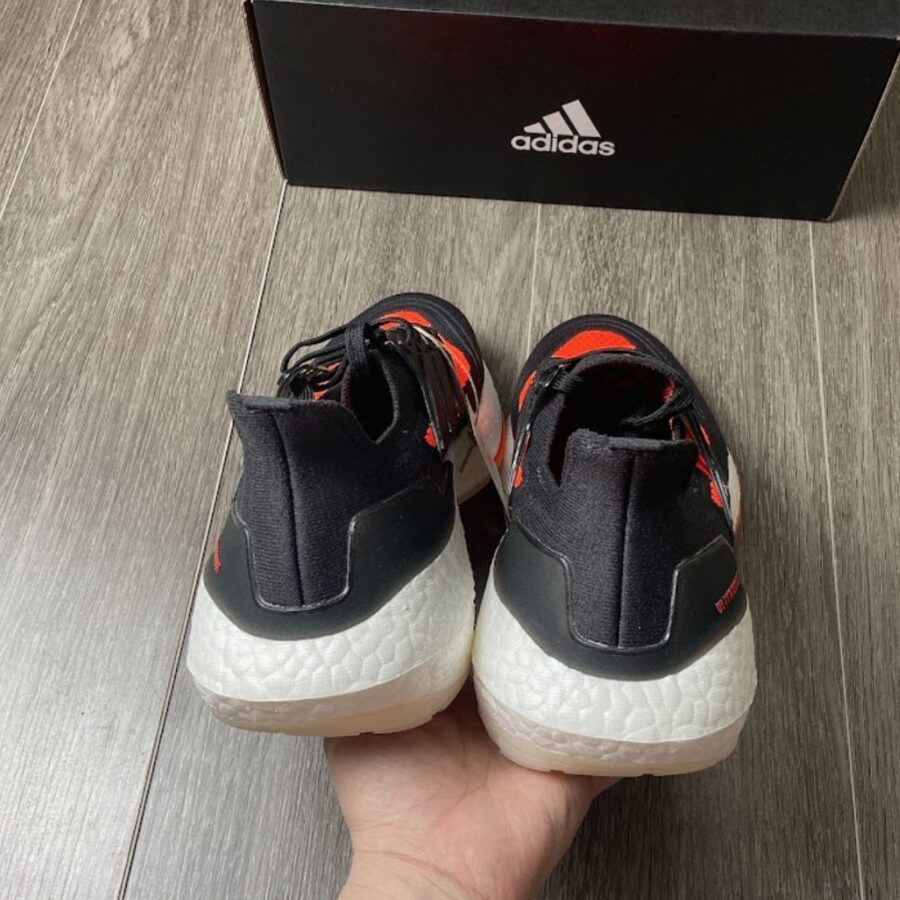 giày adidas ultra boost 21 shoes 'core black solar red' fz2559