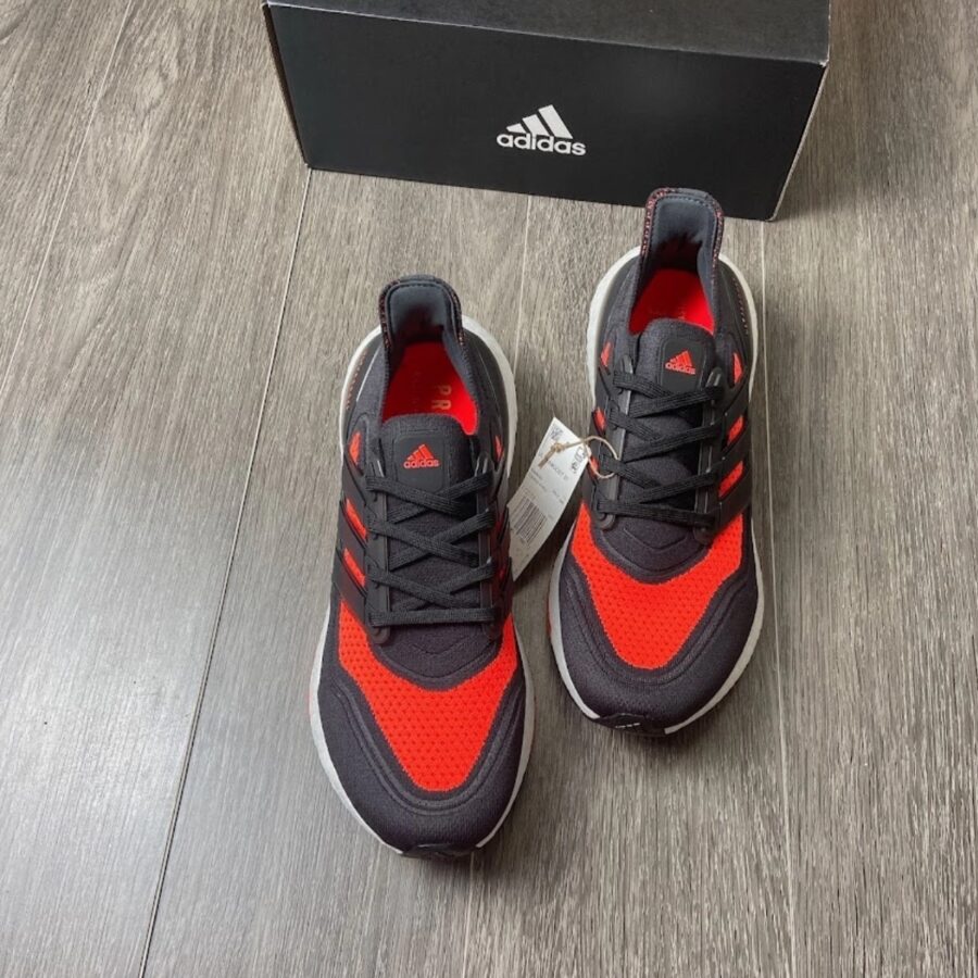 giày adidas ultra boost 21 shoes 'core black solar red' fz2559
