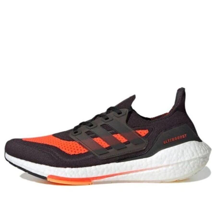 giày adidas ultra boost 21 shoes 'core black solar red' fz2559