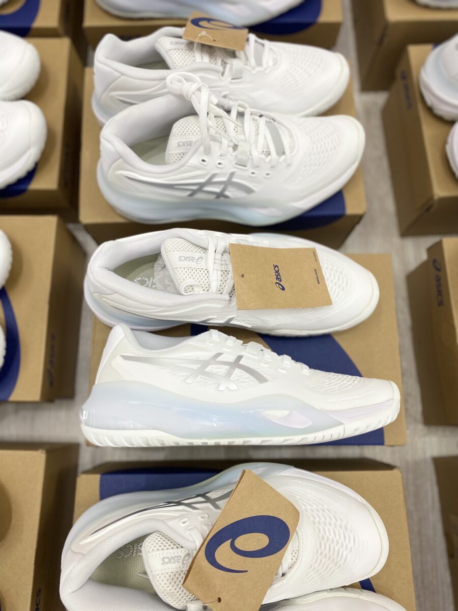 giày tennis/pickleball asics gel-resolution x 'pure silver' 1042a279-100