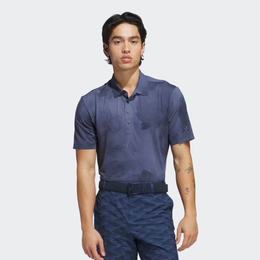 áo adidas polo tour họa tiết cool feeling ultimate365 'collegiate navy' im7895