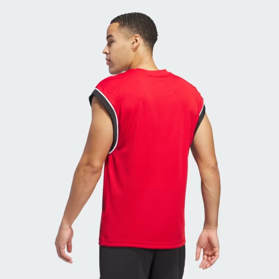 áo adidas tank bóng rổ basketball all-world nam 'red' jn4720